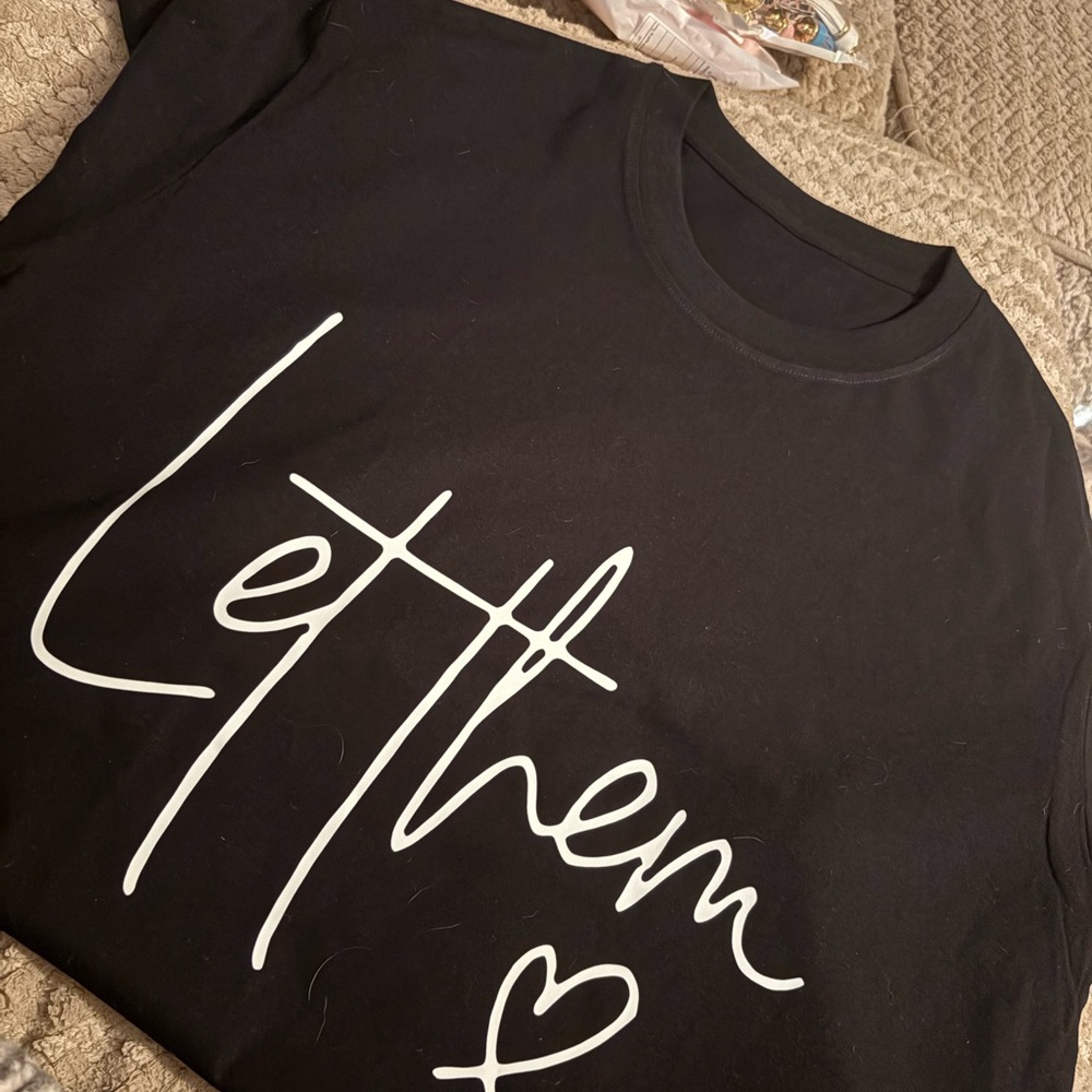 Over Sized T-Shirt “LET THEM”